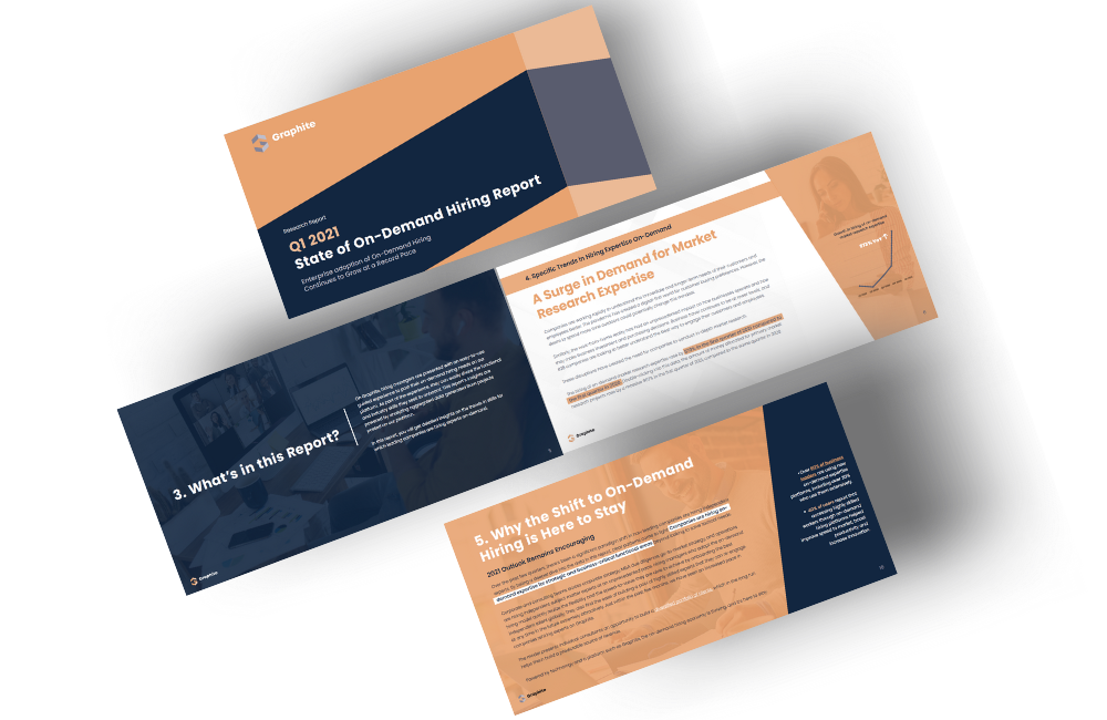 Snapshots Q1 2021 State of On Demand Hiring Report Snapshots Q1 2021 State of On Demand Hiring Report